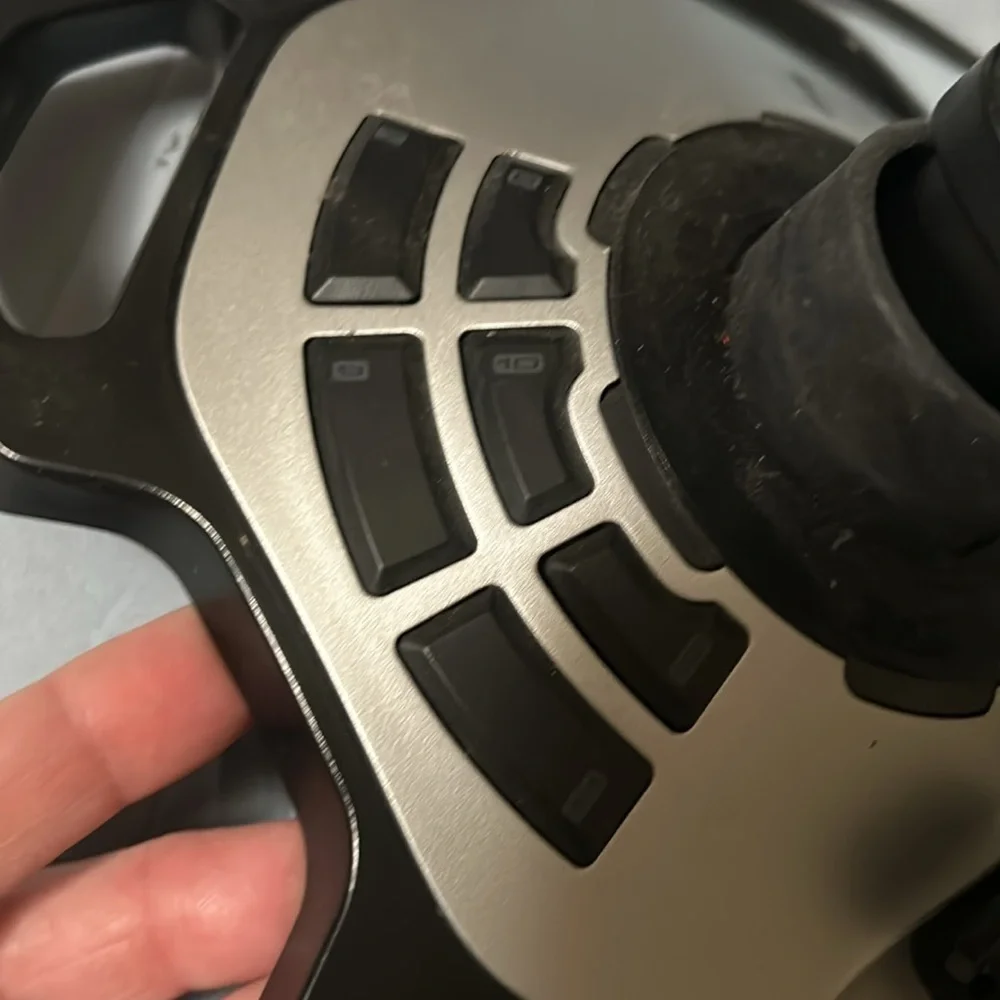 Logitech, extreme 3-D pro joystick/the club a mature game for windows. Vintge